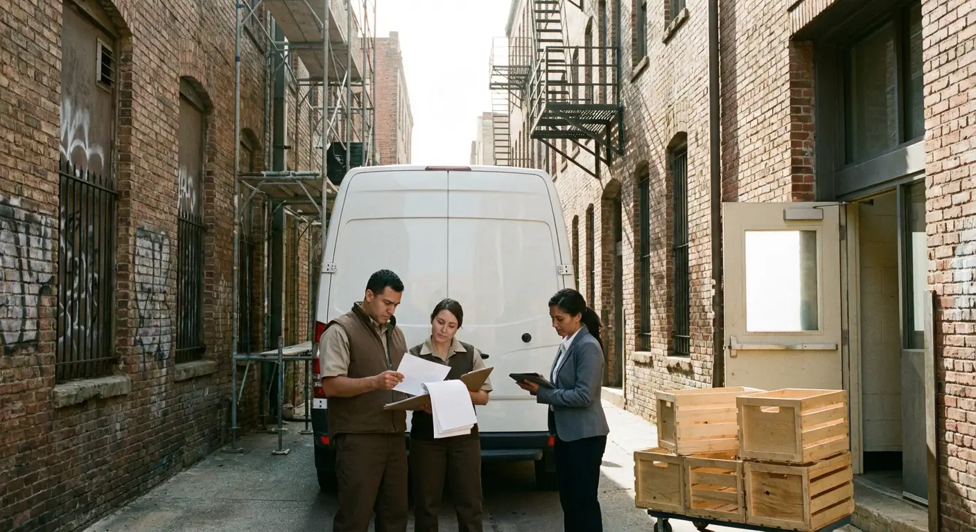 Pensacola alley delivery access and clearance check