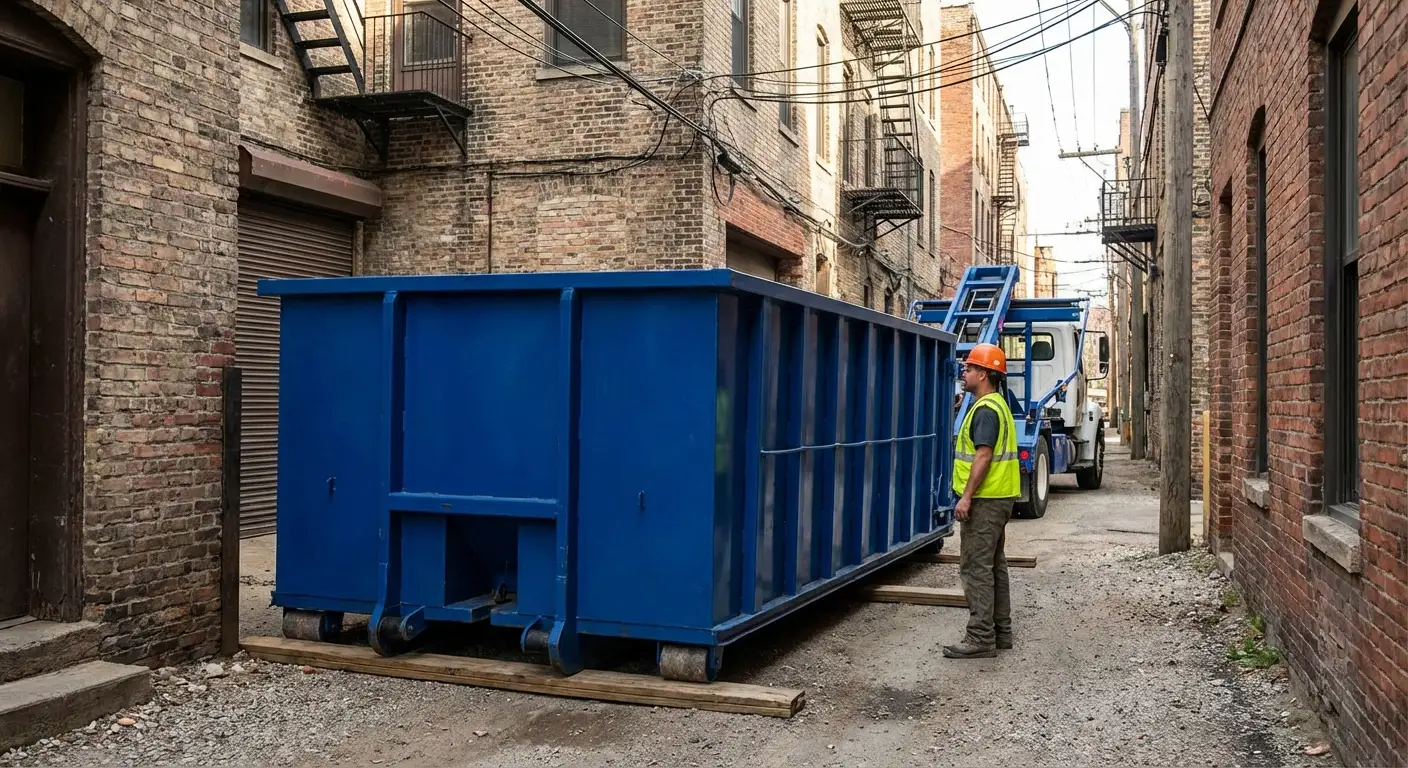 Narrow alley access challenges in Pensacola