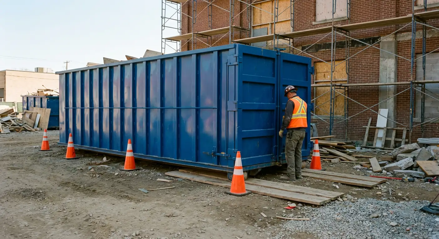 Safety inspection of dumpster placement site in Pensacola, FL
