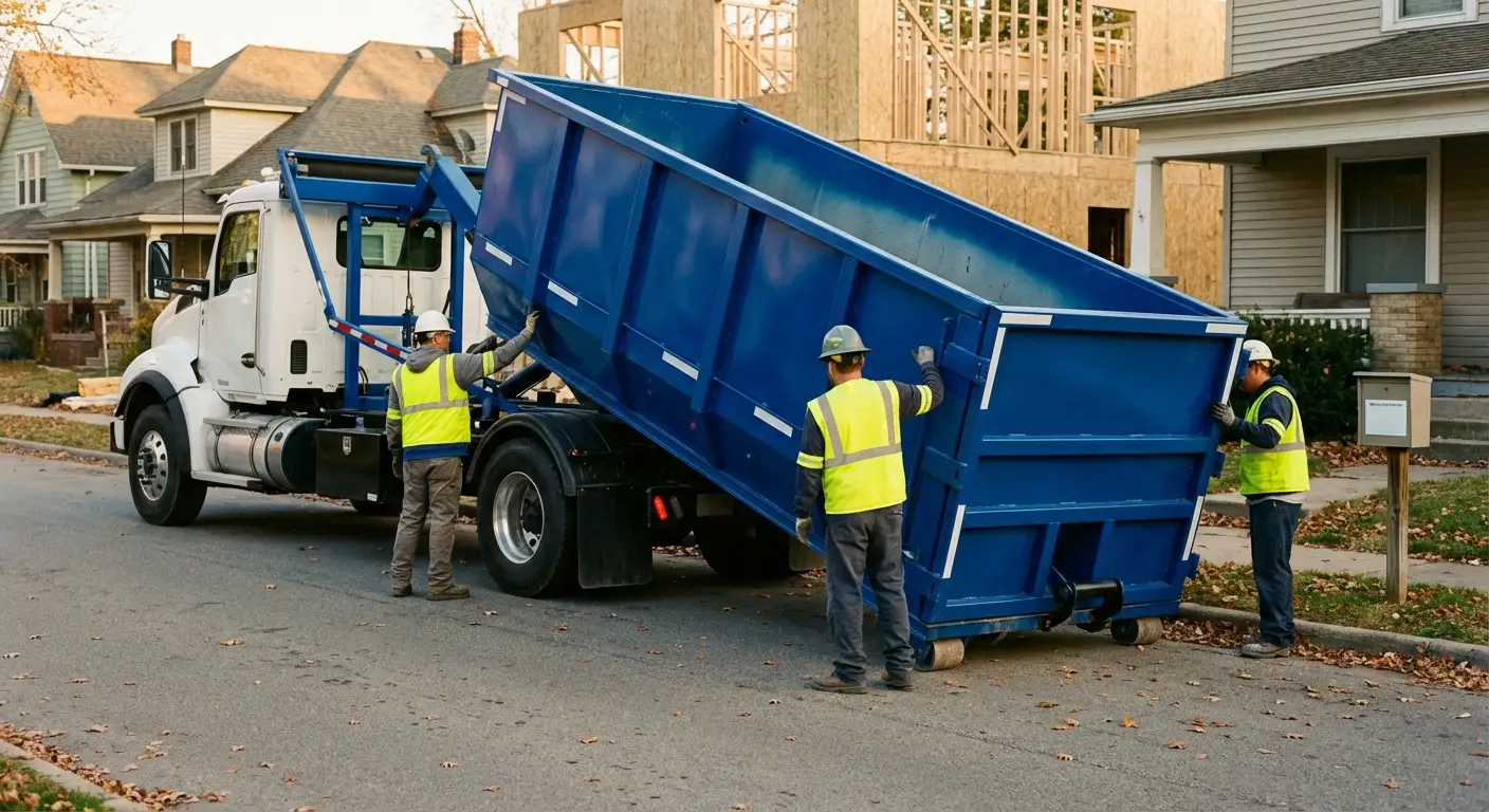 Construction dumpster delivery and waste management in Pensacola