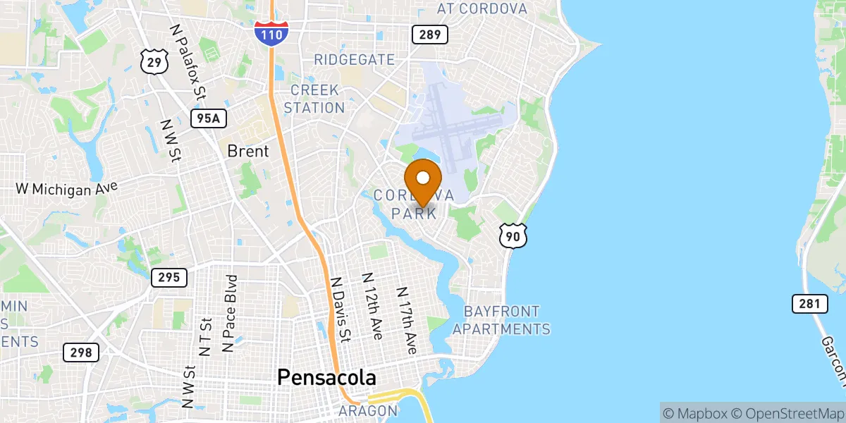  neighborhood map in Pensacola, FL