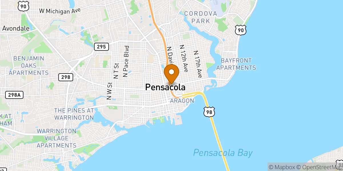  neighborhood map in Pensacola, FL