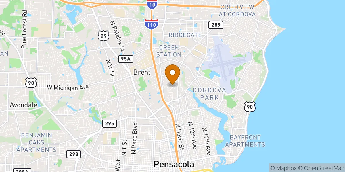  neighborhood map in Pensacola, FL