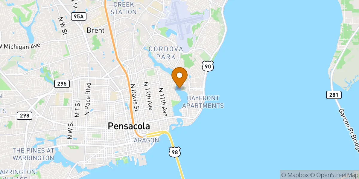  neighborhood map in Pensacola, FL