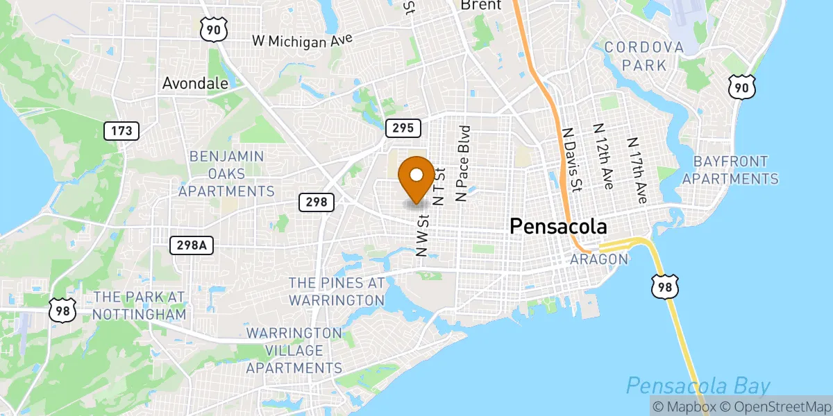  neighborhood map in Pensacola, FL